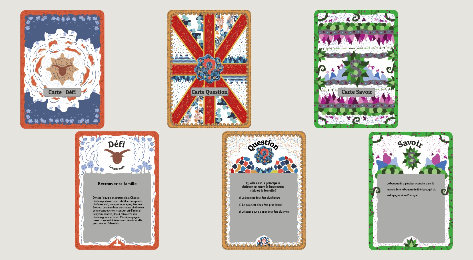Design jeu de société - cartes