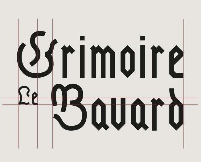 Création logo grimoire bavard