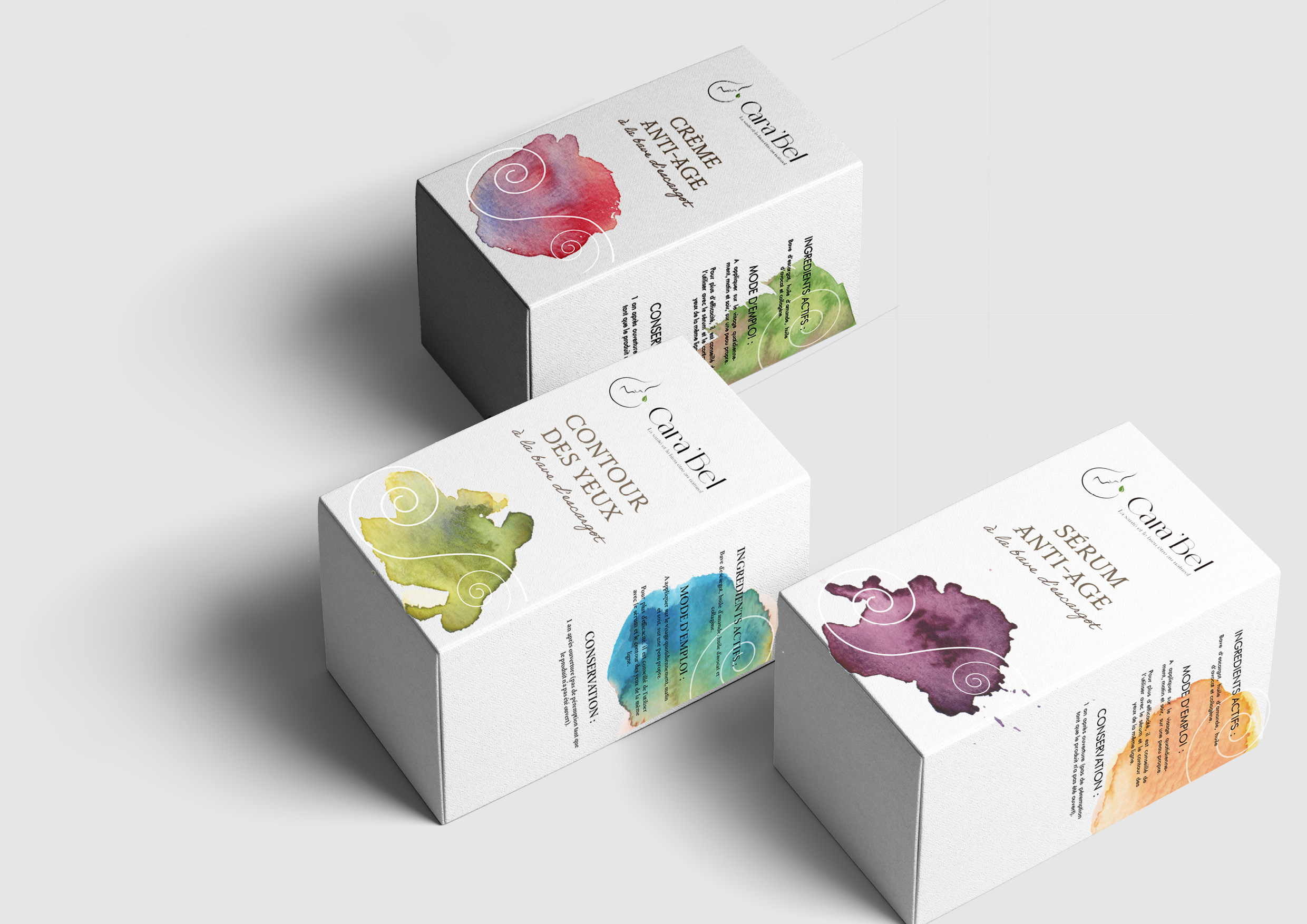 packaging couleur carabel